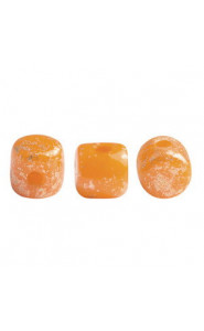 Les perles par Puca® Minos beads Orange opal splash 81260/94401